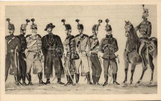 Hungarian cavalry; Székely, Károlyi, Nádor, Hunyadi, Mátyás, Bocskay, Attila, Lehel, Miklós 'Negyvennyolc' sorozat I. s: Komlós