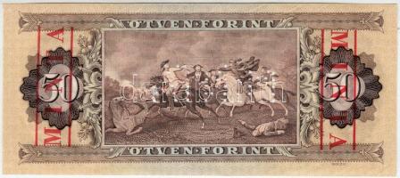 1980. 50Ft "D 000 - 000196" sorozat és sorszámmal illetve piros "MINTA" felülnyo...