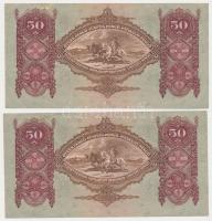 1932. 50P (2x) sorszámkövető T:II,III