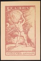 7 db ex libris jegyzett magyar alkotóktól: Toroczkay Oszvald, Nyerges János, Nibelszky Géza, Márk La...