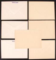 7 db ex libris jegyzett magyar alkotóktól: Toroczkay Oszvald, Nyerges János, Nibelszky Géza, Márk La...