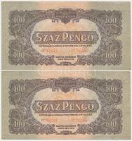 1944. 100P "Vöröhadsereg Parancsnoksága" (2x) sorszámkövető T:II,II-