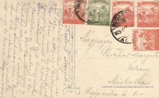 'Anna & Gasparini' Italian art postcard, kissing couple s: Mauzan (EK)