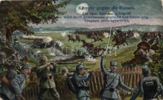 I. világháború, Magyar - Orosz csata, katonák, Hungarian-Russian battle, soldiers, WWI