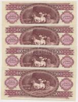 1992. 100Ft (4x) sorszámkövetőek T:I-,II