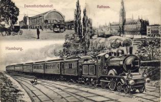 Hamburg mit Bahnhof