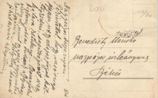 Italian art postcard, lady in fur s: Usabal