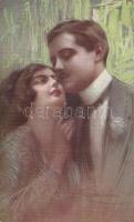 Italian art postcard, couple s: G. Guerzoni