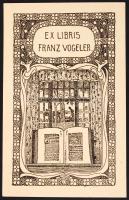 Heirnich Vogeler (1872-1942): Ex libris. Fametszet / wood engraving. 9x14 cm