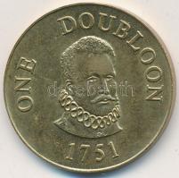 Nagy-Britannia ~1960. "1 Doubloon 1751" Br zseton T:2
Great Britain ~1960. "1 Doubloo...