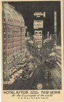 New York, Times Square, Hotel Astor, advertisement on the back side