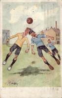 Football match, humour B.K.W.I. 228-2. s: Fritz Schönpflug (EK)