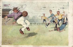 Football match, humour B.K.W.I. 228-5. s: Fritz Schönpflug (EB)