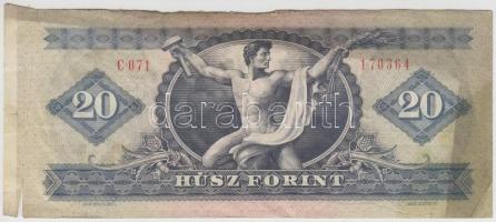 1975. 20Ft vágáshibával T:III