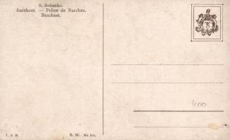 Bacchant / Pretre de Bacchus; Theo Stroefer R. M. No. 314. s: Solomko (Rb)