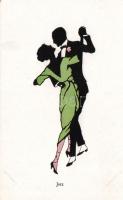 'Jazz' dancing couple, silhouettes A. R. & C. i. B. Nr. 1318/4.