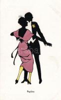 'Ragtime' dancing couple, silhouettes A. R. & C. i. B. Nr. 1318/3.