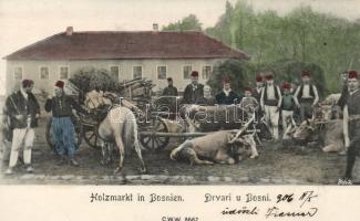 Drvari u Bosni / Bosnian wood vendors, folklore