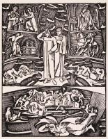 6 db alkalmi kisgrafika neves magyar művészektől: Konecsni György, Fáy Dezső, Kotász Károly, Chovini...