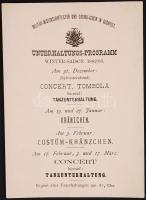 1882 Katonai Tudományos és Kaszinó Egylet meghívója báli mulatságra