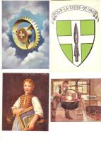 1920-1940 8db motívumlap jobbakkal/8 versch. Motivkarten dabei bessere