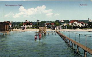 Balatonszemes-fürdő, part, Divald & Monostory