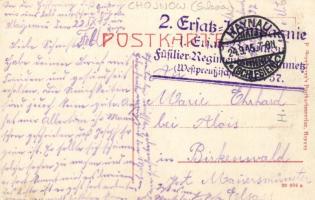 Chojnów, Haynau in Schlesien; Bahnhofstrasse, Aler-Drogerie / street to railway station