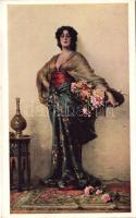 La fleuriste orientale / Eastern florist lady, folklore s: Sichel