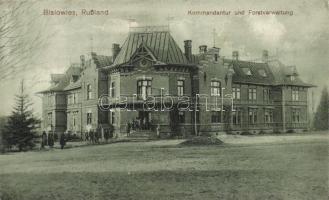 Bialowieza, Bialowies; Kommandantur und Forstverwaltung / office building