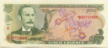 Costa Rica 1989. 5C T:I Costa Rica 1989. 5 Colones C:UNC