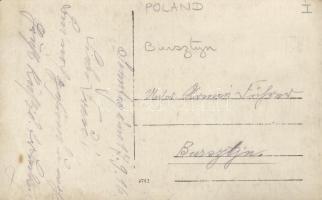 1916 Bursztyn, church, churchgoers, photo