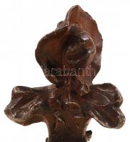 A Szépség: bronz rokokó szobor másolatok márvány talapzaton / Bronze statuette copies 16 cm