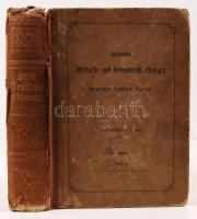 Zweihundert Bildnisse und Lebensbeschreibungen berühmter deutscher Männer. Leipzig 1857. Georg Wigand. 200 fametszetű képpel. Sérült félvászon kötésben / with 200 wood engravings in damaged half linen binding