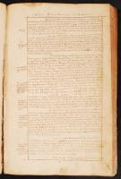 Cserei Mihály históriája. Az erdélyi történetíró művének 1752-ben kelt kéziratos másolata 255p. Nagyalakú egészbőr kötéses füzetben. Cserei (1667 v. 1668-1756) tevékenyen részt vett az önálló Erdélyi Fejedelemség utolsó évtizedeinek politikai eseményeiben. 24x37 cm