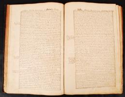 Cserei Mihály históriája. Az erdélyi történetíró művének 1752-ben kelt kéziratos másolata 255p. Nagy...