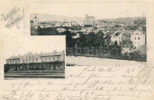 1898 Turnau mit Bahnhof