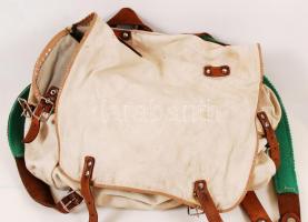 Katonai repülős sapka, szemüveg, kesztyű és szimataszatyor / flyer set