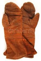 Katonai repülős sapka, szemüveg, kesztyű és szimataszatyor / flyer set