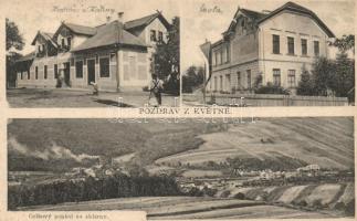 Kvetna, Hostinec u Kaliny, Skola, Sklárna / inn, school, glassworks