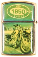 1950 DON motorkerékpár reklámos benzines öngyújtó / Benzin lighter with motorcycle commercial