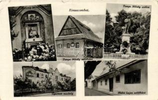 Rimaszombat - 15 db RÉGI városképes lap, benne egy speciális bélyegzéssel / 15 old postcards, So. St...