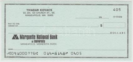 ~1940. 4db klf külföldi kitöltetlen csekkszámla T:I,I-