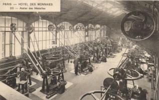 Paris, Hotel des Monnaies, Atelier des Médailles / coin factory, workshop, interior (Rb)