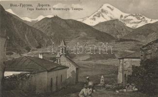 Kazbek, Kasbeck mountain, monastery