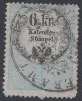 1859 Naptárbélyeg 6kr