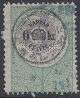 1868 Naptárbélyeg 6kr