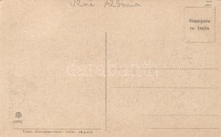 Vlore, Valona; tobacco vendors, Albanian warrior