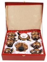 Nem használt 6 személyes kínai tojáshéj porcelán teáskészlet eredeti díszdobozban, hibátlan állapotb...