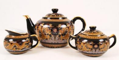 Nem használt 6 személyes kínai tojáshéj porcelán teáskészlet eredeti díszdobozban, hibátlan állapotb...