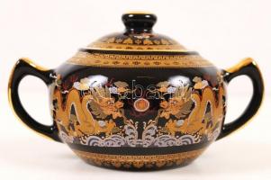 Nem használt 6 személyes kínai tojáshéj porcelán teáskészlet eredeti díszdobozban, hibátlan állapotb...